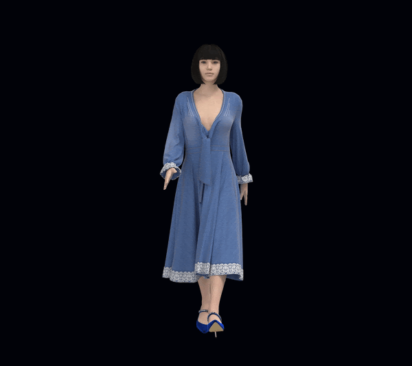 Denim Detail Packshot AI-generated image